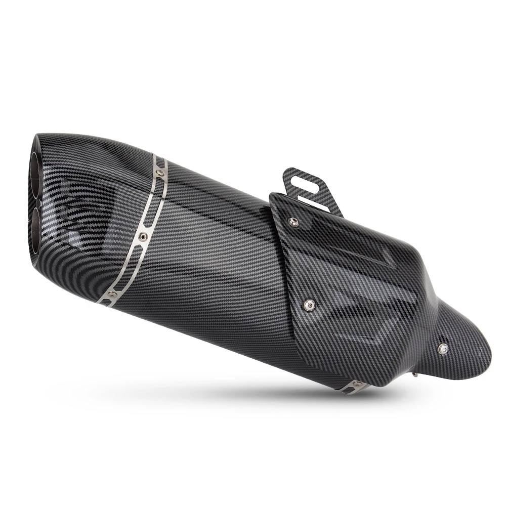 

Универсальный 51 мм внедорожный мотоцикл с двойным отверстием, выхлопная труба, модифицированный глушитель для Dirt Moto T700 F850GS CRF1100L TMAX