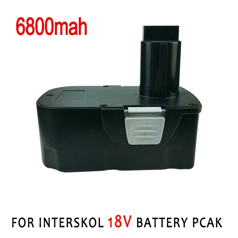 

18V 6800mAh Ni-CD/Ni-MH Screwdriver Replacement Rechargeable Battery,Suit for Interskol DA-18ER Power Tool Cordless Drill H18