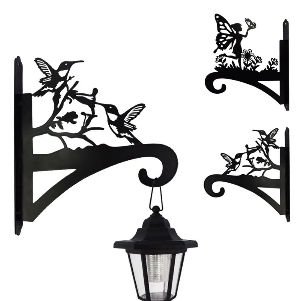 Metal Animal Decor Wall Hooks Wrought Iron Animal Shape Multifunctional Hanging Bracket Iron Animal Waterproof Solar Plastic