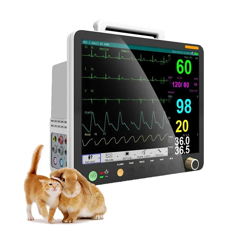 

TFT Color Display Medical Multi-Parameter Surgical Hospital Monitoring Modular Bedside Vital Sign Patient For Animal