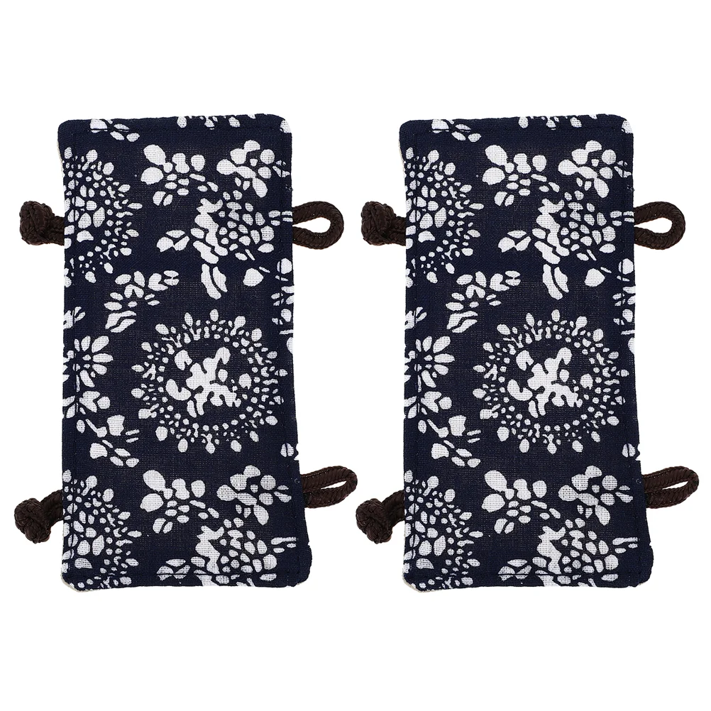 

2 Pcs Teapot Handle Gloves Cloth Cover Teakettle Micro-wave Oven Supplies Protector for Heat Insulation Sleeve Decorative