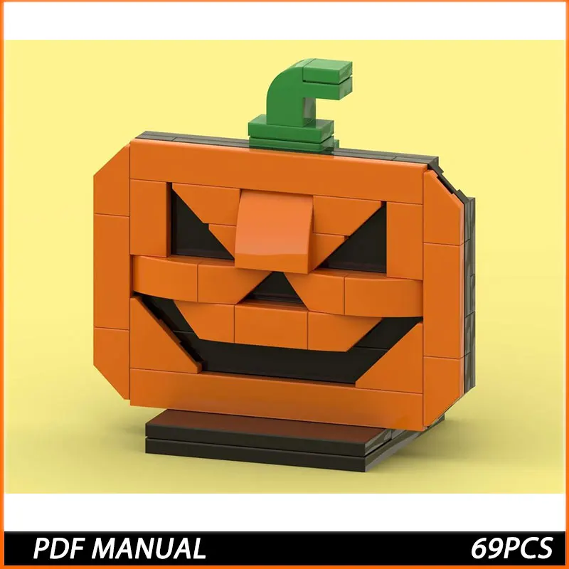 ハロウィンホラーフェスティバルシリーズ-moc-モデルレンガ-diy-大人子供用おもちゃビルディングブロックセットモンテッソーリギフトルーム装飾-69-個
