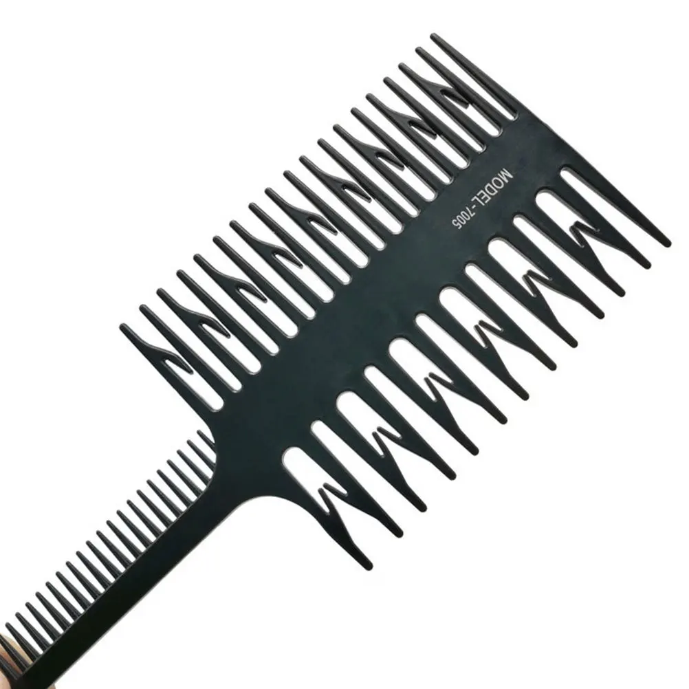 4 قطع من فرشاة شعر الصباغة على شكل عظمة السمك لصالونات التجميل، مقبض مريح خفيف الوزن، شكل أضلاع أسنان ناعمة