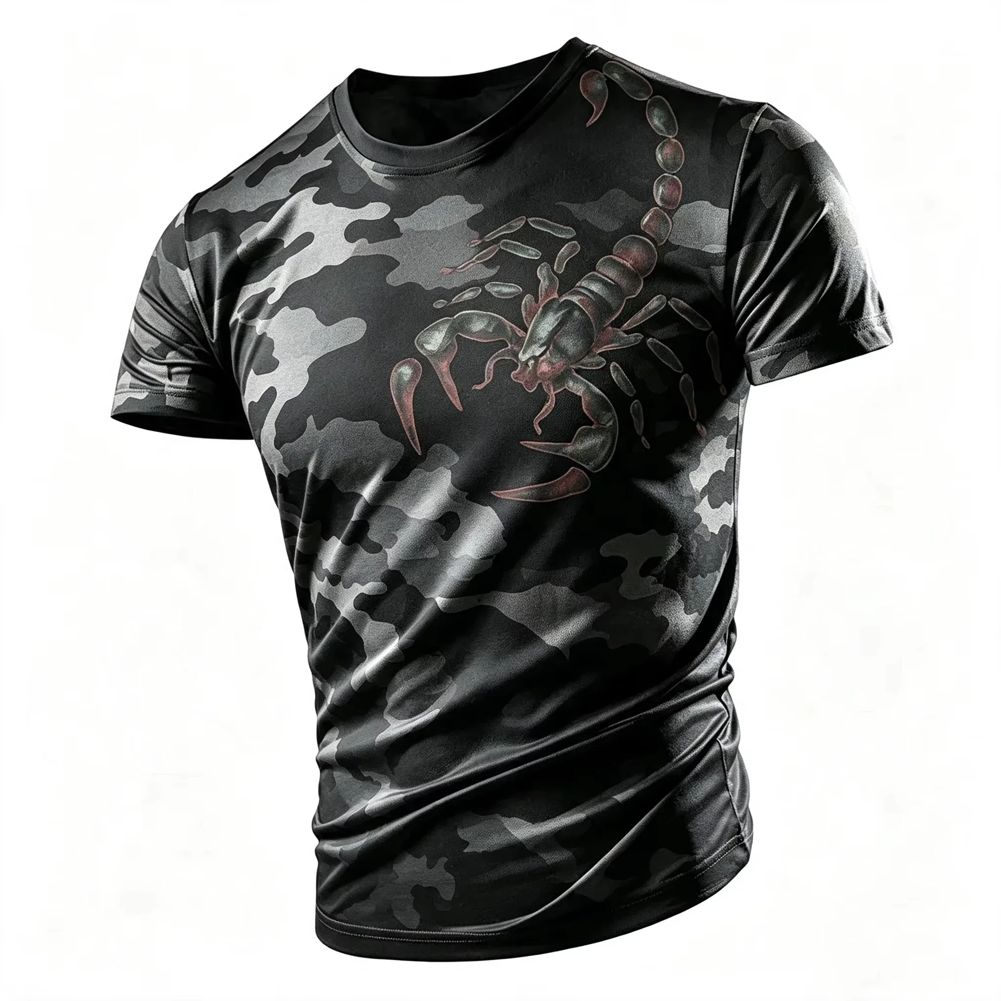 3D Printed Cool Scorpion T-Shirt For Men Women Trend Animal Pattern Tees Summer Loose Round Neck Tops Short Sleeves T Shirts