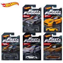 Coche original Hot Wheels Premium para niños, Nissan Benz Fast & Furious Diecast 1/64 Voiture McLaren, juguetes para niños, regalo de cumpleaños