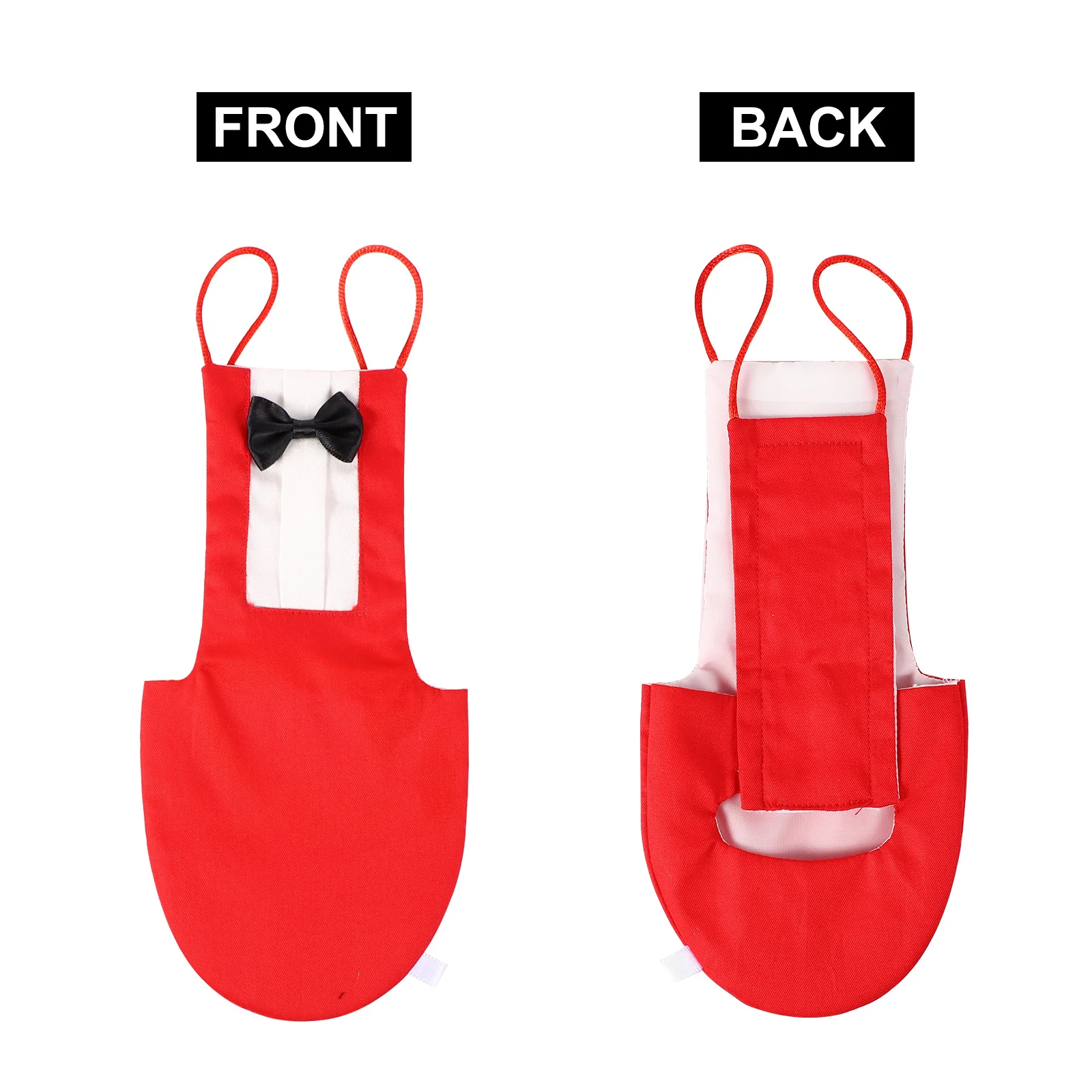 

2Pcs Pet Bird Diaper Parrot Flight Suit Soft Comfortable Washable Cotton Reusable Bird Clothes Bowknot Parrot Diaper