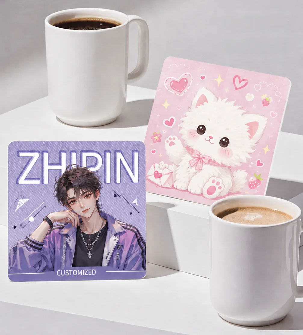 Customize Your Own Pulpboard Coasters Kpop Anime Fan Support Event Souvenirs Collectibles Drink Coasters 45 Pcs