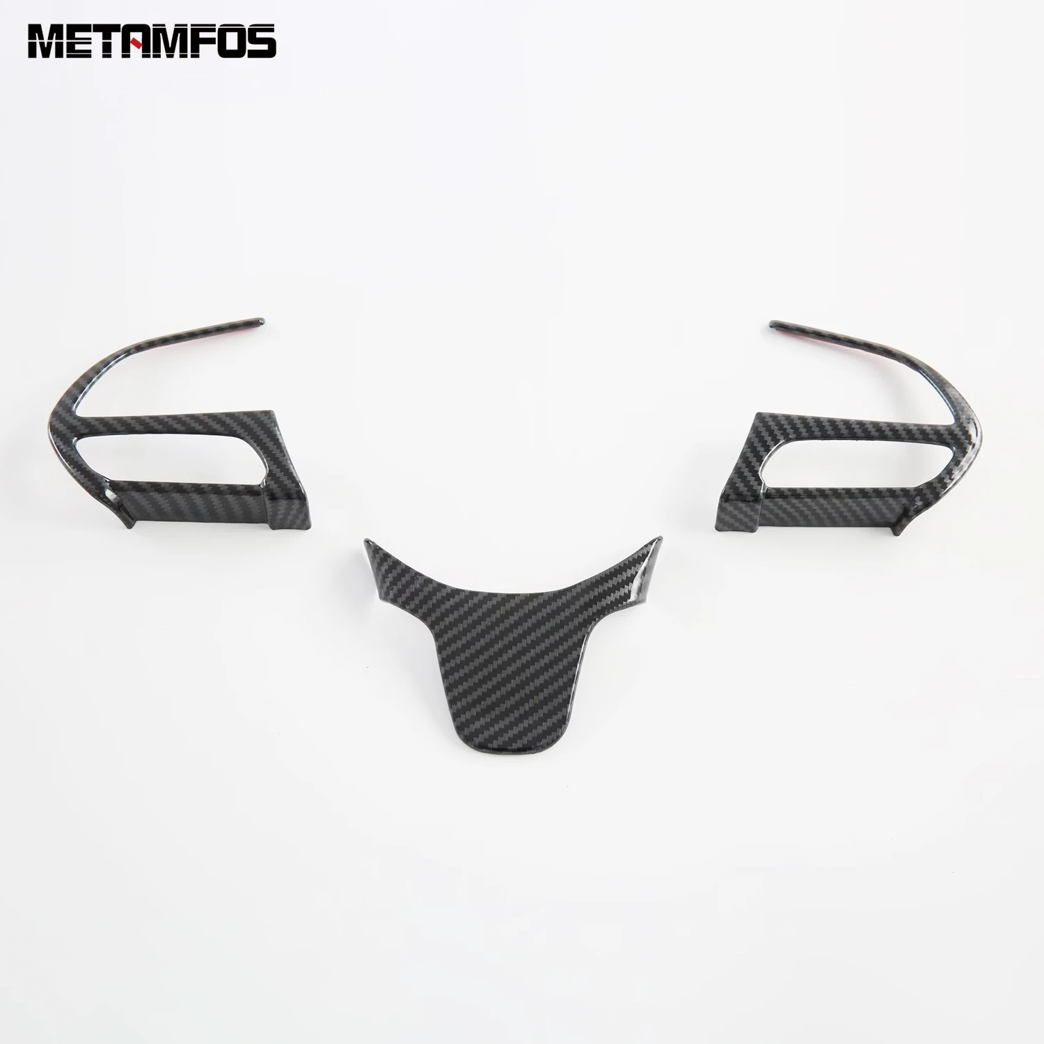 For Chrysler 300 2015-2022 2023 Carbon Fiber Steering Control Wheel Cover Audio Switch Trim Interior Accessories Car Styling