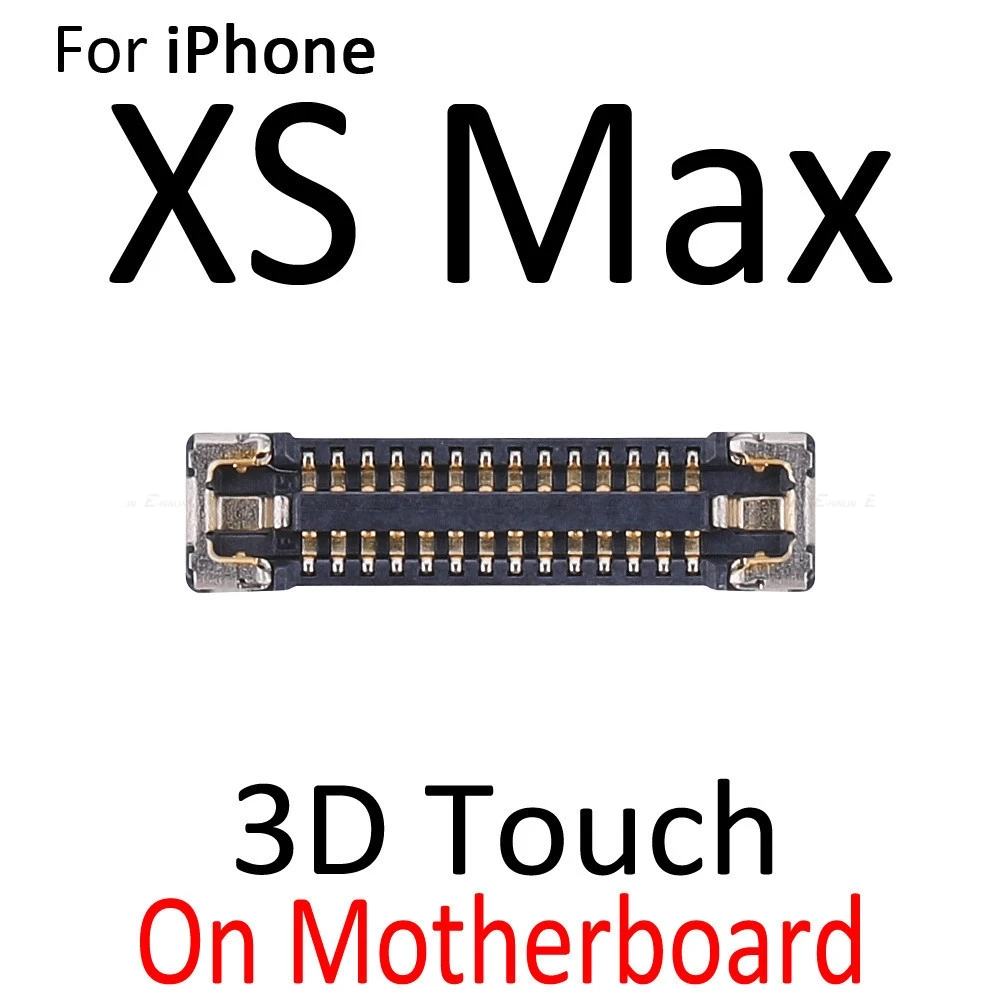 2pcs\\lot Inline FPC Connector For iPhone X XR XS Max LCD Display 3D Touch Screen On Logic Motherboard Flex Cable Mian Board