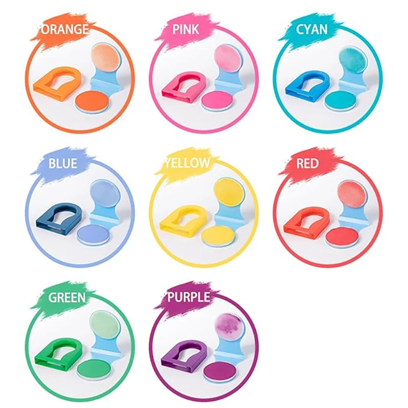 

Water Soluble Disposable Hair Coloring Powder Cake Single Color Hair Dye Stick 8 Shades little bowl with cover