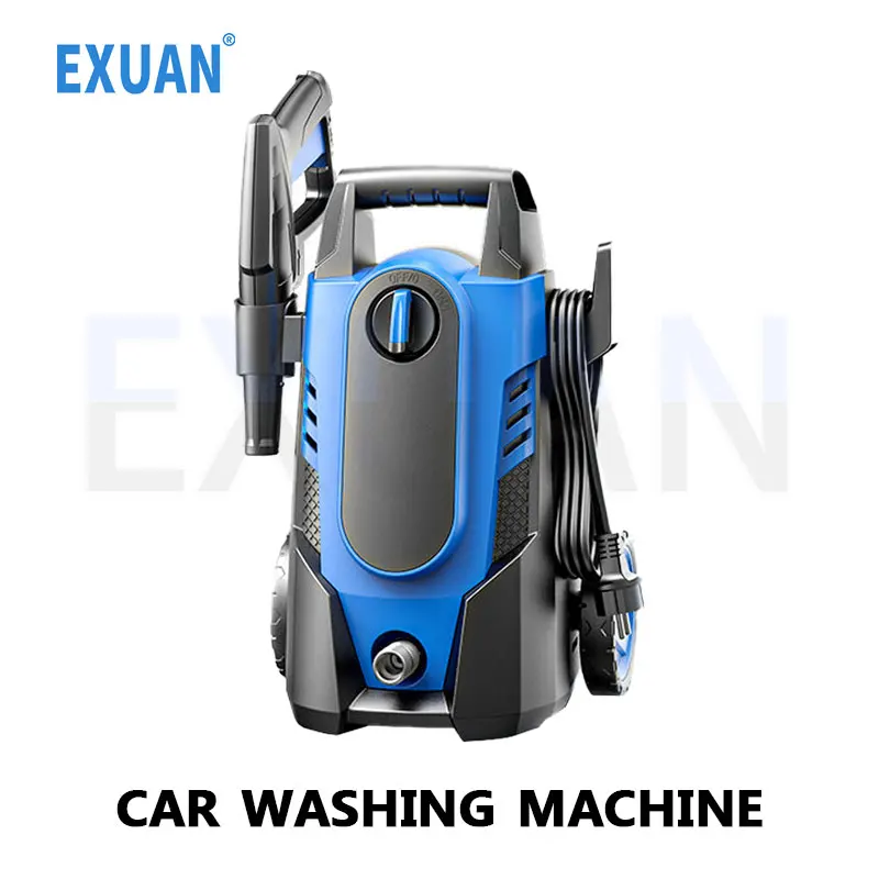 1400W Small Household Car Washing Machine Portable Car Cleaning Machine 220V High-pressure Water Gun Outdoor Courtyard Washer