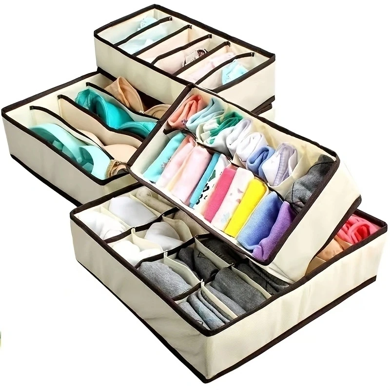 Clothes Organizer Bra Underwear Storage Box Panties Socks Storage Boxes Wardrobe Clothes Organizer Cabinet Drawers Separator Box