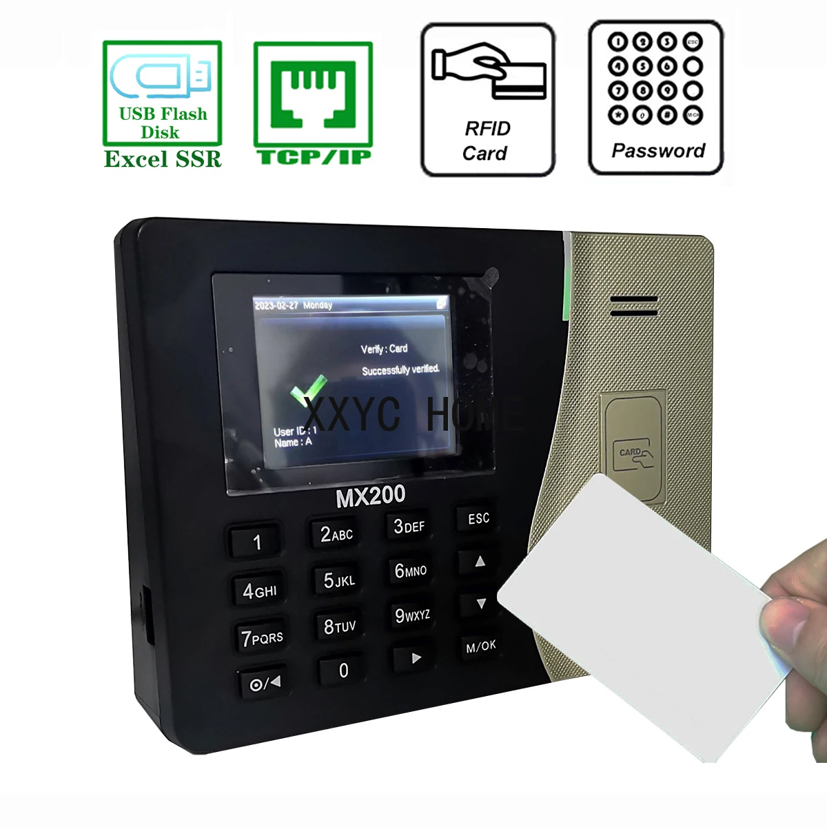 

Time 5.0 Tcp/Ip RFID 125khz Card Attendance System SSR Proximity Card Time Clock Employee Control Machine Electronic Device