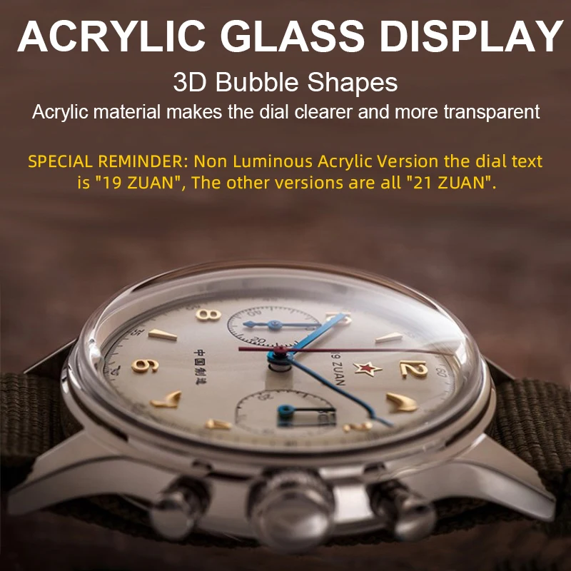 Classic Men 1963 Chronograph 38mm 40mm Aviation Pilots Watch With seagul ST1901 Movement Sapphire Glass Mechanical Wristwatches