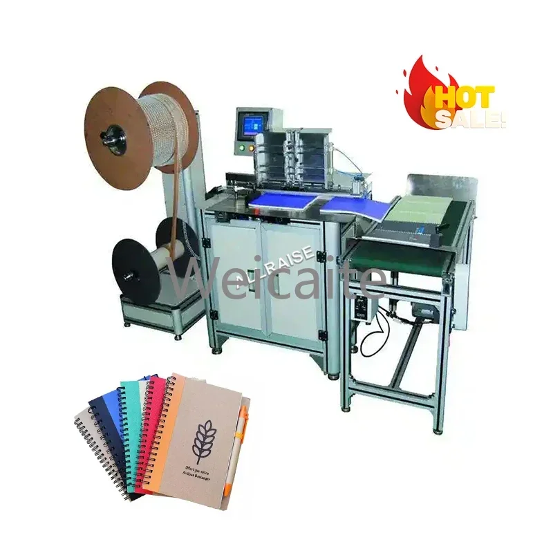 Automatic Electric Notebook Loop Wire O  Machines Metal Calendar Binder Double Spiral Binding Machine