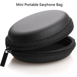 Mini Earphone Case USB Cable Hard Bag for Airpods Earpods Headphone Ear Pads Zipper Pouch Storage Bag for KZ BA10 AS10 ES4