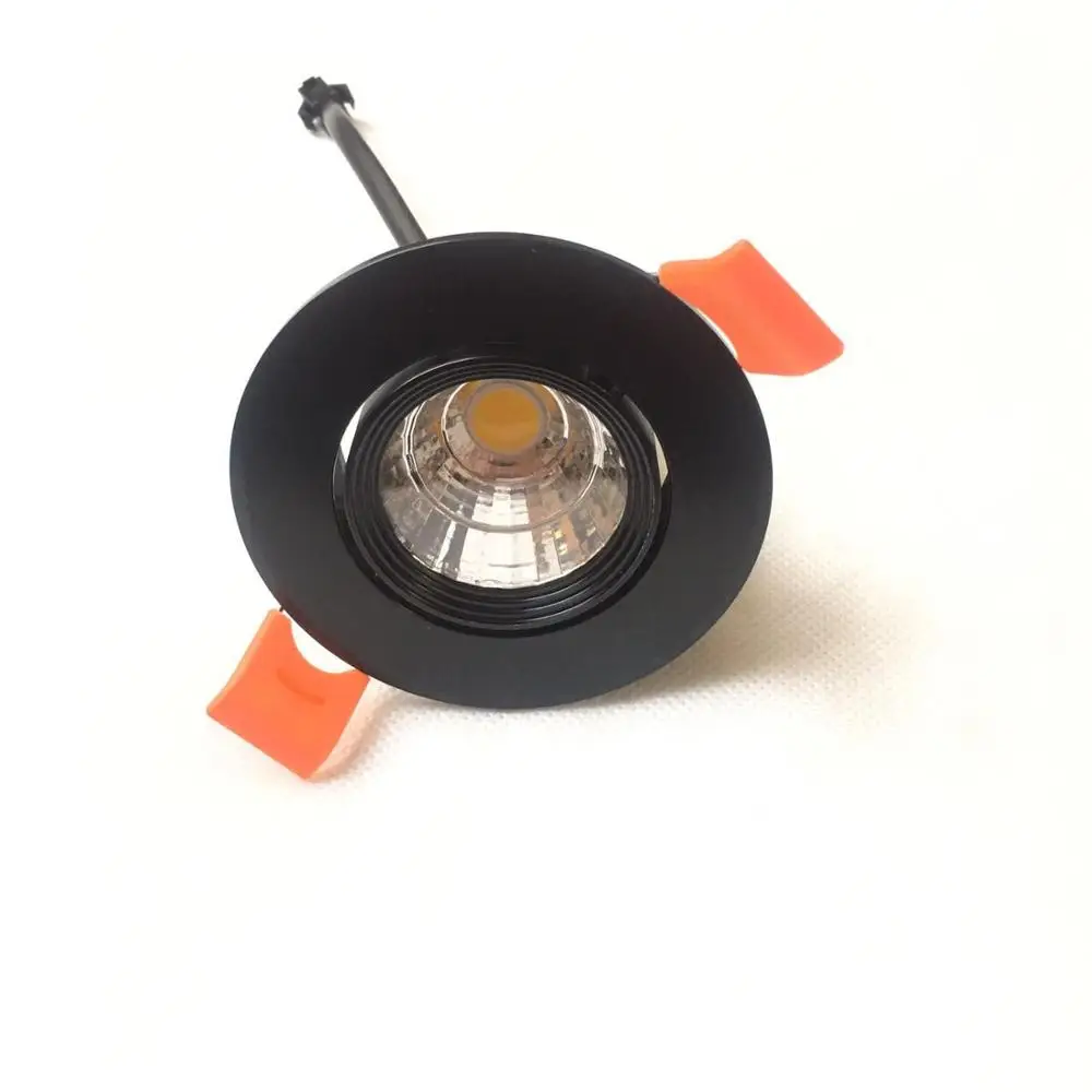 COB Led Downlight itu Dimmable hitam profil Mini 3W tersembunyi Spot Light rumah dalam ruangan desain baru