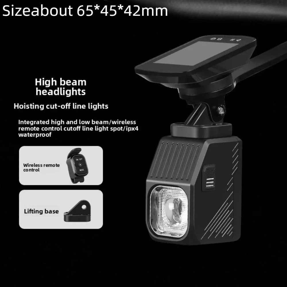 مقاوم للماء دراجة المصباح قطع خط شعاع التحكم عن بعد MTB الدراجات العلوي عالية مشرق شحن سريع الدراجة الجبهة الخفيفة