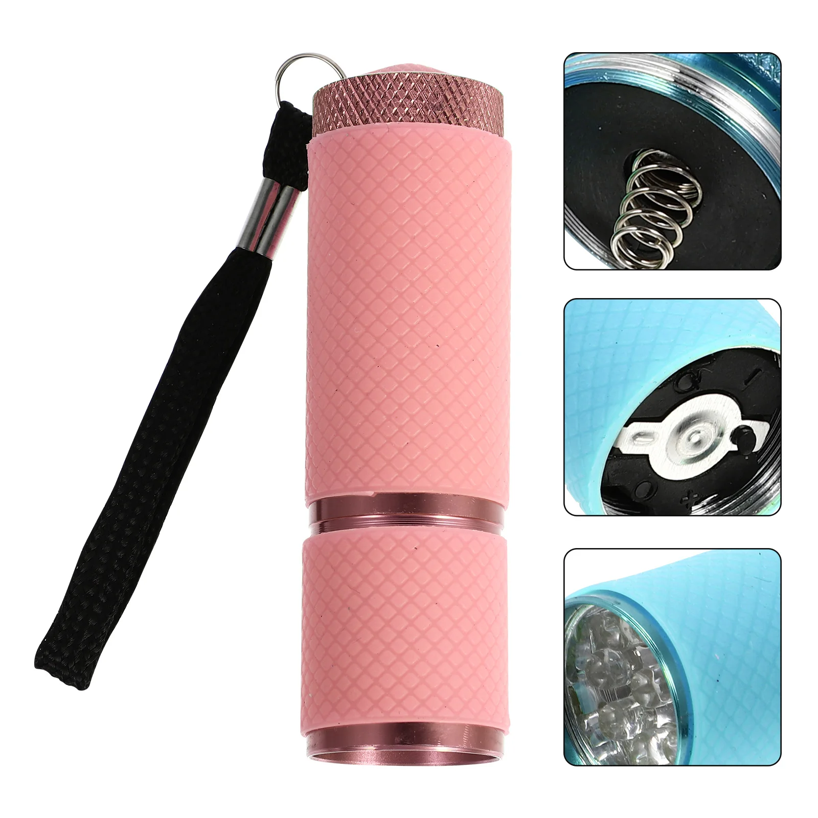 

Nail Flashlight Mini Phototherapy Lamp Gel Manicure Tool Polish Drying Fluorescent Case Travel UV Nails