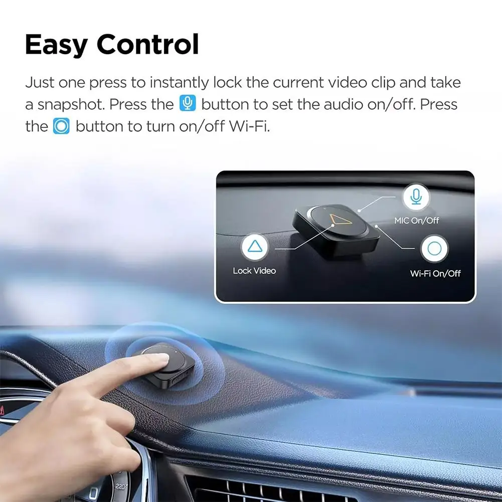 Driving Recorder Remote Control wireless Bluetooth BTR200 For A229 Pro/A229 Plus/VS1/A139/A139 Pro Dash Camera