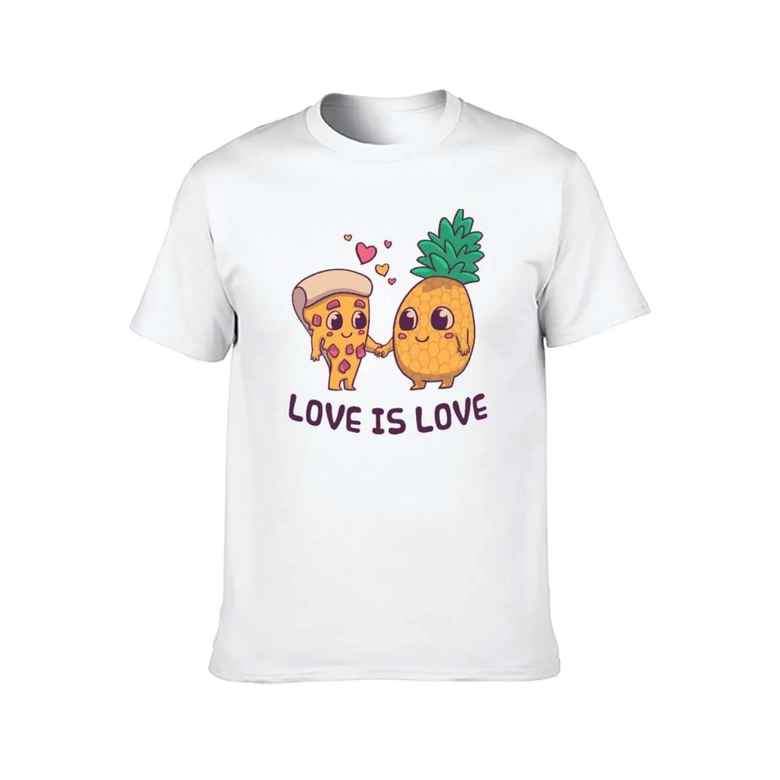 Love is Love Pineapple Pizza // Pride, LGBTQ, Gay, Trans, Bisexual, Asexual T-Shirt man t shirts graphic T-Shirt