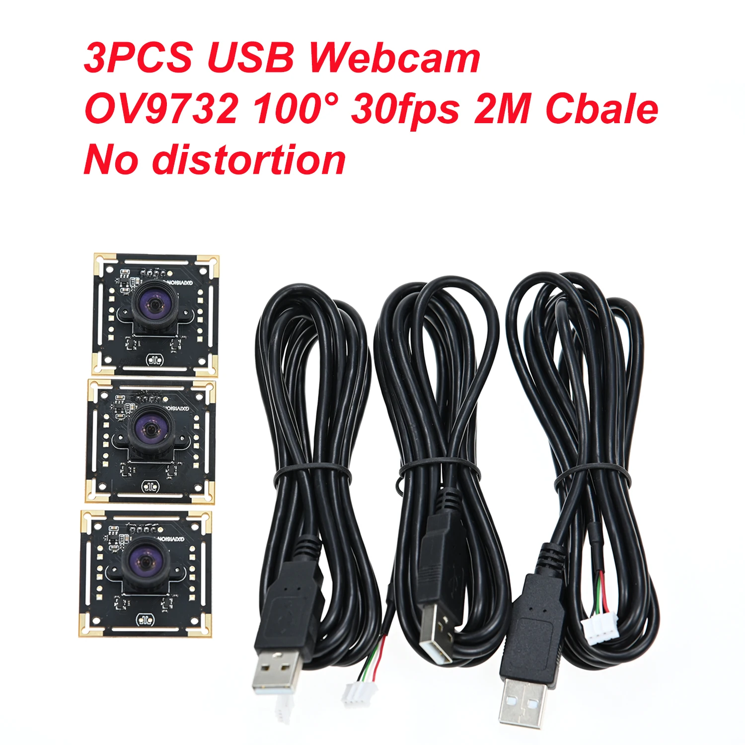 GXIVISION 3 stück Kamera modul imx179/ov9732 100 Grad 30fps 2m cbale keine Verzerrung, USB-Webcam kompatibel für autodarts. io Scoring-System