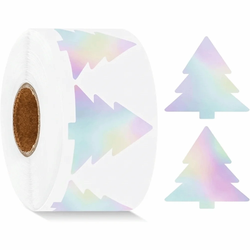 Cute Self-Adhesive Ghost Stickers Pumpkin Tree PVC Laser Stickers Waterproof Decorative Sealing Labels Scrapbook Decoration
