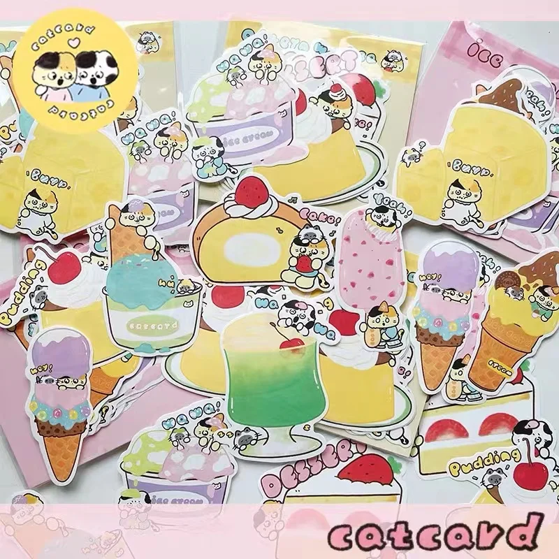 Ice cream/Afternoon Tea Notes Cute cartoon pocket collage