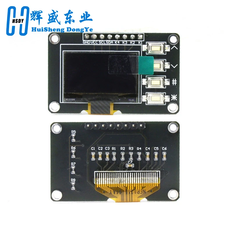 Display OLED da 0,96 /1,3 pollici SSD1106 SSD1315 con tastiera 4x4 Modulo display pulsante 16P Modulo schermo per arduino