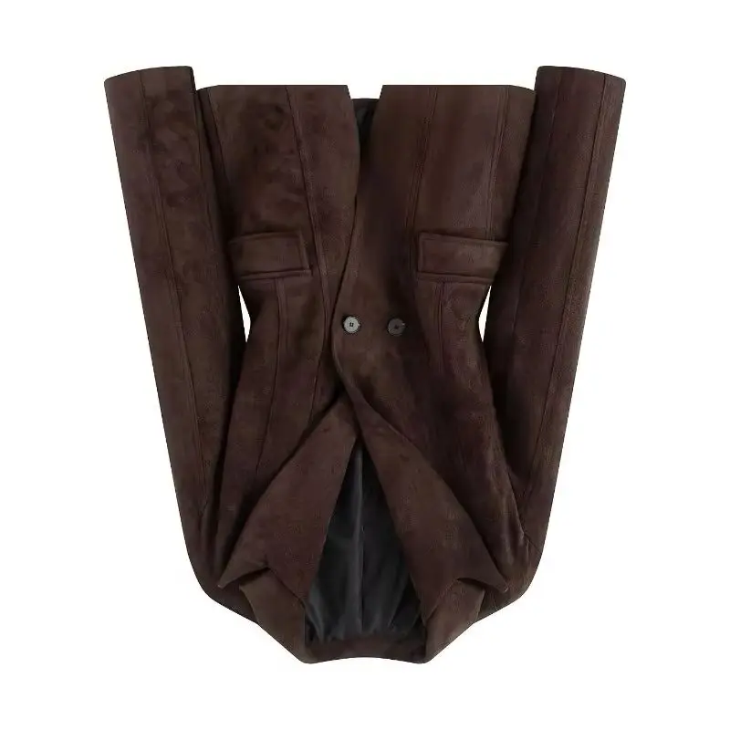 A Slim-fitting and Versatile Blazer Jacket for Women New Autumn Fashion Style in Solid Colors Elegant and Stylish for Commuting.