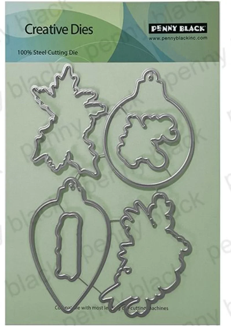 Holly Jolly Orname 2026 New Metal Cutting Dies Stamps For DIY Scrapbooking Crafts Maker Photo Album Template Handmade Decoration - view 6