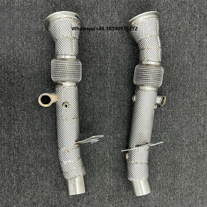 Free Flow Racing Straight Pipes Downpipes for 304 Stainless Steel System    h003