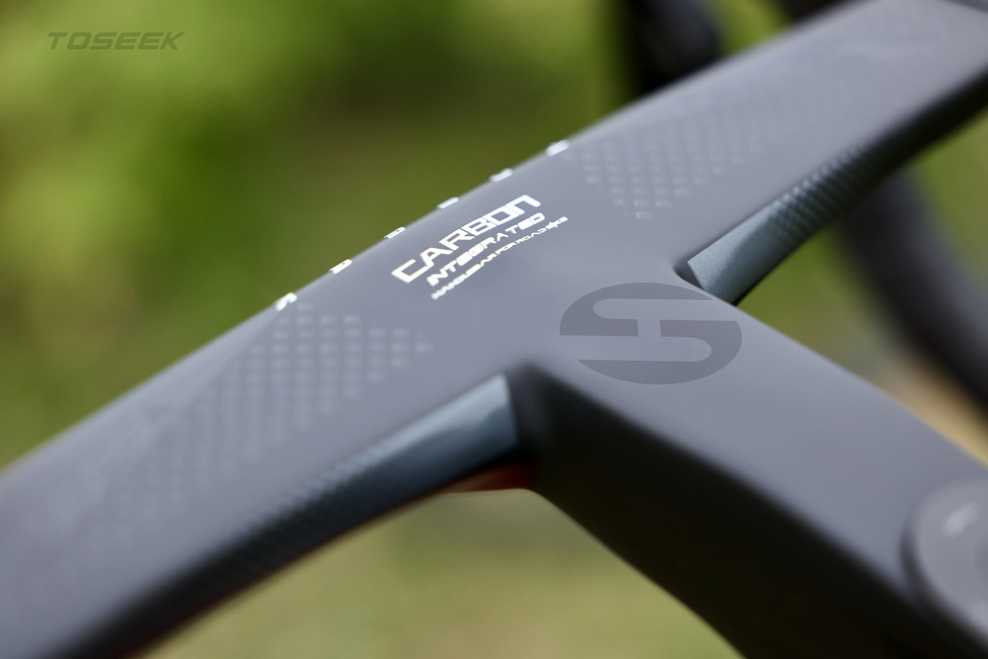 TOSEEK Fahrradlenker Drop Bar T800 Rennrad-Carbonlenker Integrierter Rennradlenker Gebogener Lenker Interne Kabelführung Fahrradteil – Detail 19