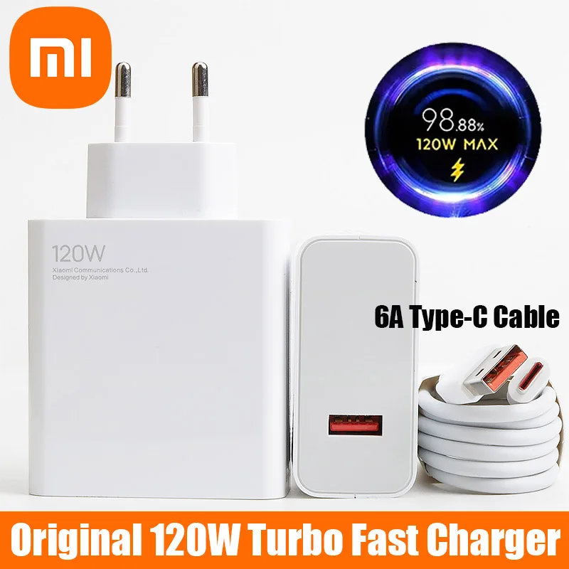 120W Xiaomi Charger Original Fast Charge HyperCharge Adapter Usb Type C Cable For Mi 14 12s 13T 13 Pro Poco F4 GT Redmi K70 K60