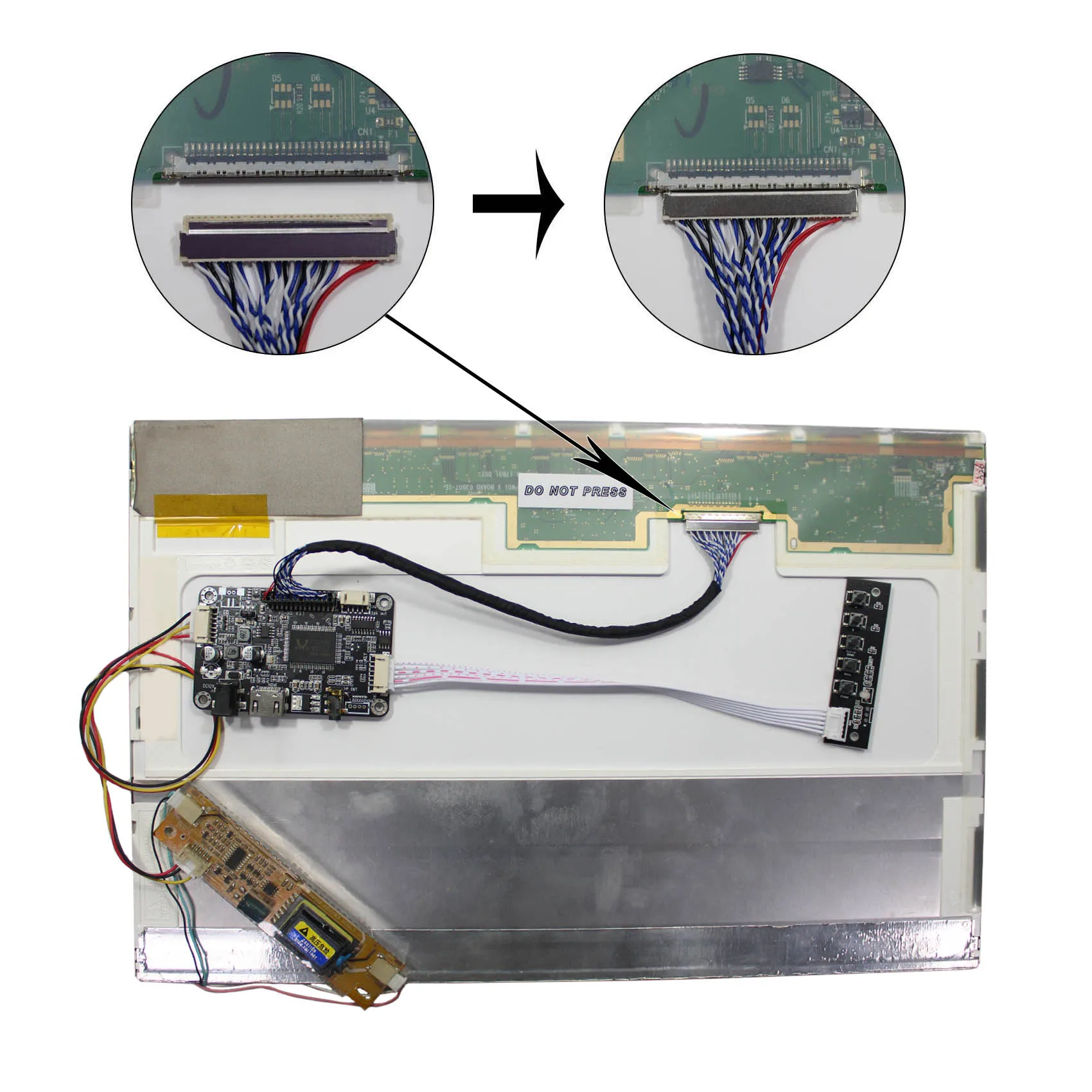 HD MI LCD Controller Board For 15.4 in 1440x900 B154PW01 LTN170X3 LCD Screen