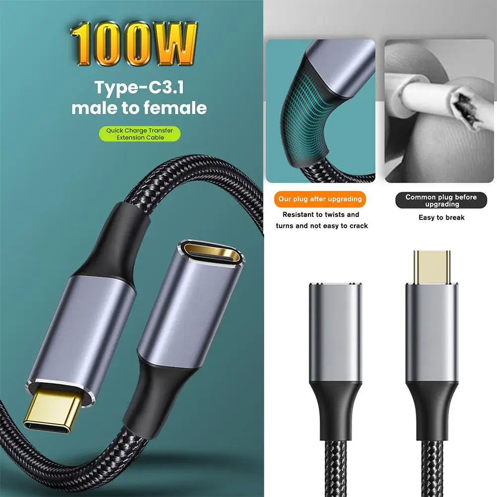 وصلة USB من النوع C ، 5A ، 10Gbps ، Gen2 ، Usb3.1 ، سلك بيانات ، كابل W ، شحن سريع لجهاز sustmas Pro ، كمبيوتر محمول ، A3o3