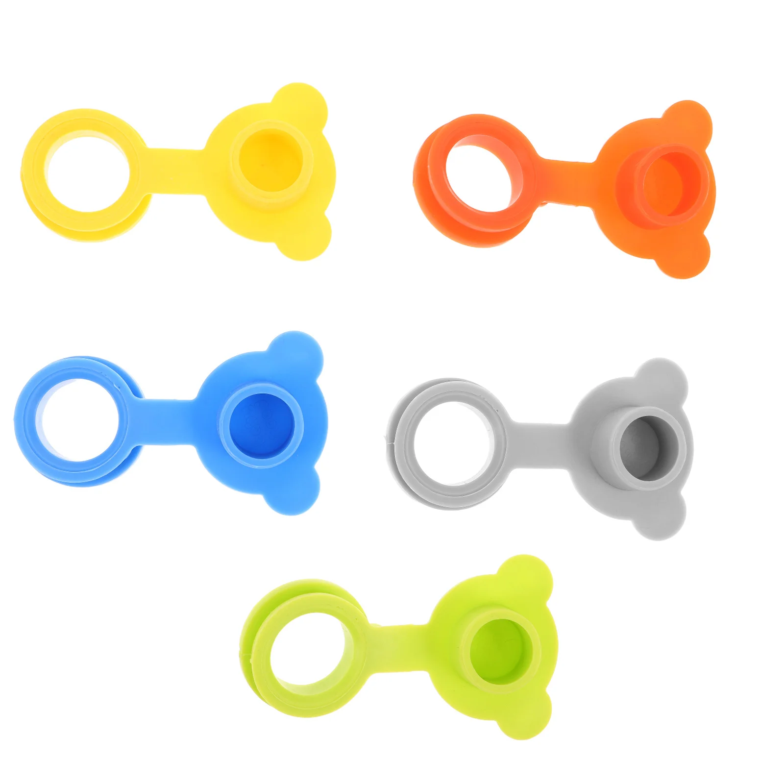 

5Pcs Bath Tub Plug Silicone Leakproof Drain Stopper Soft Flat Basin Hole Cover for Tub Shower Drain Plug