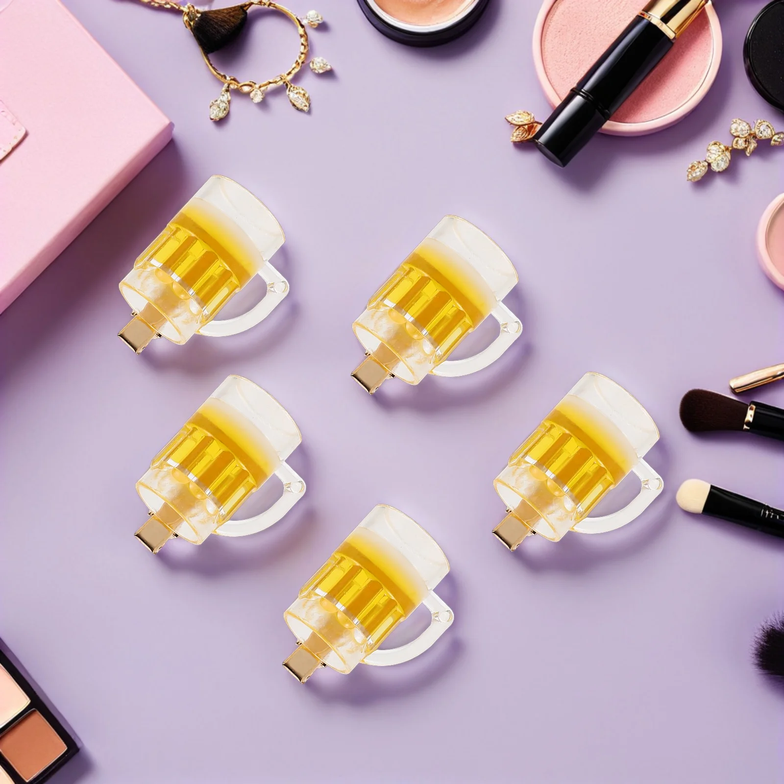 20 قطعة كوب البيرة مضحك مقاطع الشعر للنساء العصرية الجدة إكسسوارات الشعر المشابك الجانبية لطيف للحفلات ارتداء اليومي للأطفال