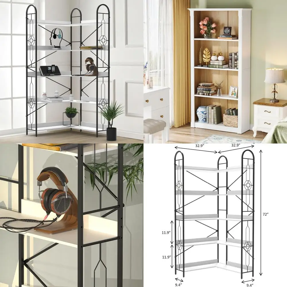 70.9-inch tall bookcase, modern 8-tier bookshelf with adjustable shelves, freestanding display open shelf for living room, bedr