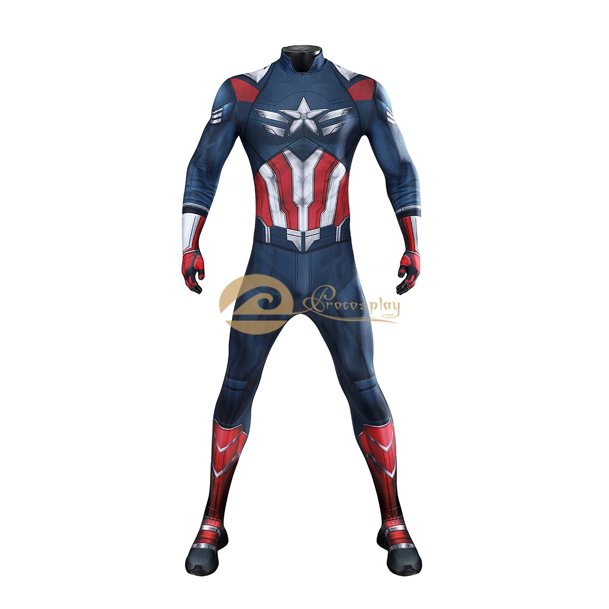 

Sam Wilson Cosplay Costume Polyester Jumpsuit Role Play Outfit for Men Halloween C09269