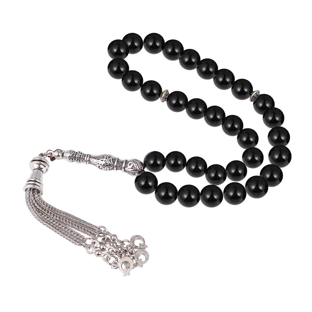 Agate Rosary Muslim Supplies Beads Chain Ornament Hand Necklace Prayer Accessories Plastic Man