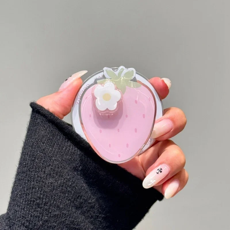 

Korean Strawberry Rotation Flower for Magsafe Magnetic Phone Griptok Grip Tok Stand for IPhone 17 Wireless Charging Case Holder