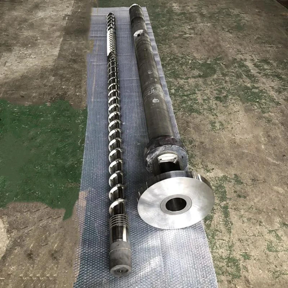 Custom Bimetallic Injection Molding Screw Barrel,Kunststoff Extruder Maschinenteile Plastic Rubber Processing Machinery Parts