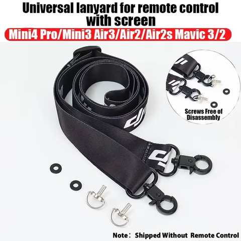 DJI RC ve RC 2 ve RC Pro Denetleyici için Kordon, DJI Mini 4 Pro Kordon RC Boyun Askısı, DJI Mini 3 Pro/Mavic 3/Air2 ile uyumlu
