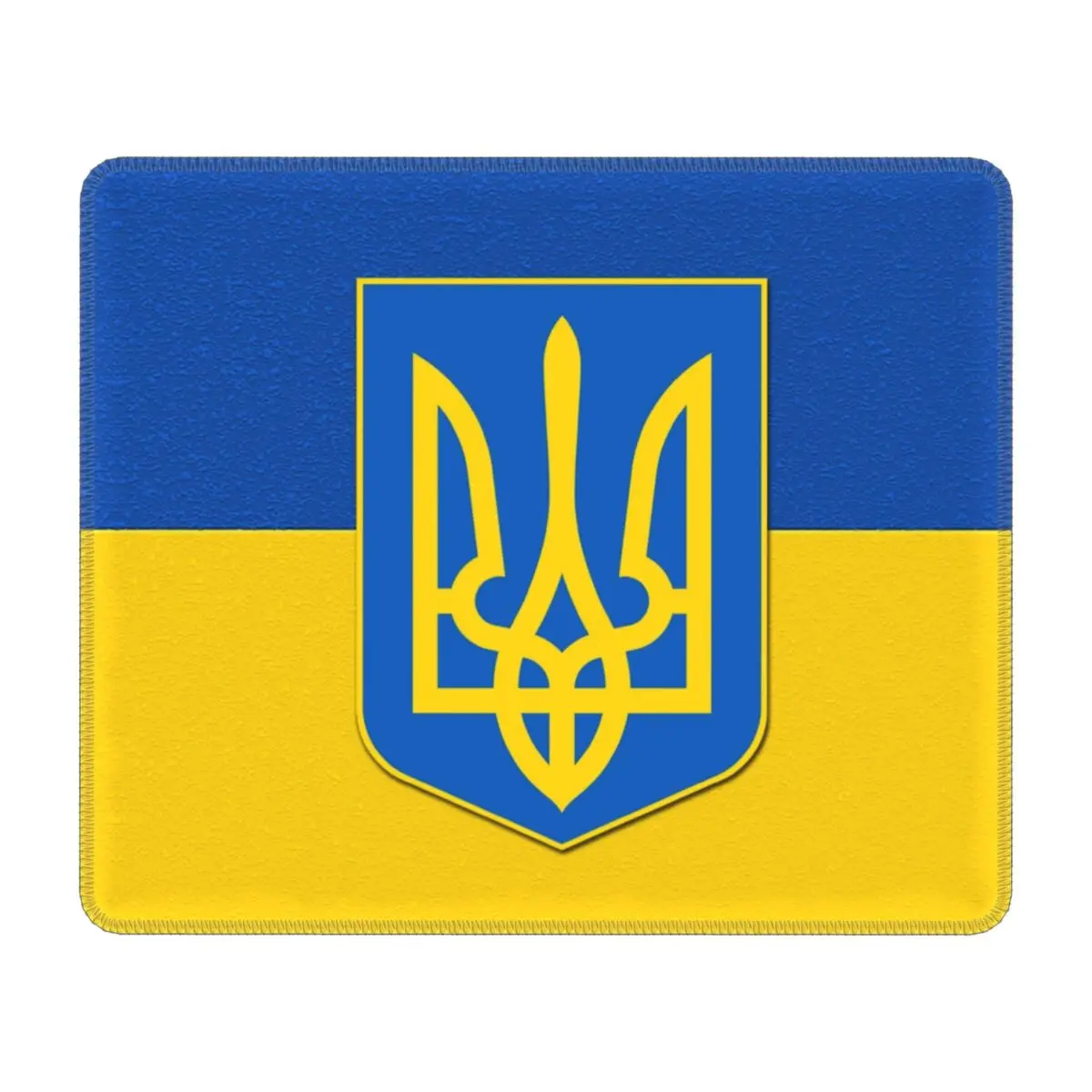 Custom Gamer Mouse Pad Non Slip Rubber Base Flag Of Ukraine Mousepad Office Desktop Ukrainian Patriotic Coat Of Arms Mat