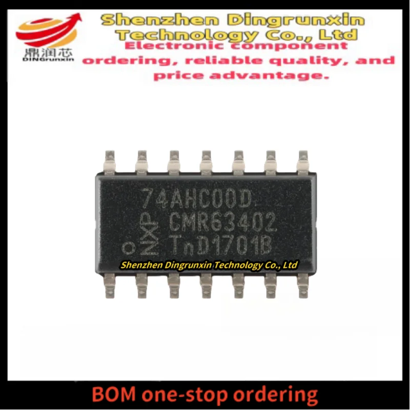 Brand new original 74AHC00D SOP-14 four-way 2-input NAND logic chip price advantage (100 pieces)