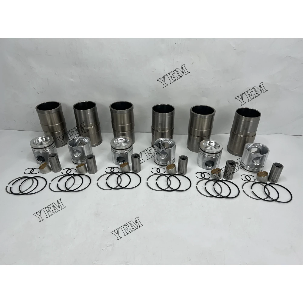 New QSC8.3 Cylinder Liner Kit For Cummins Forklift Excavator Machinery Engine.