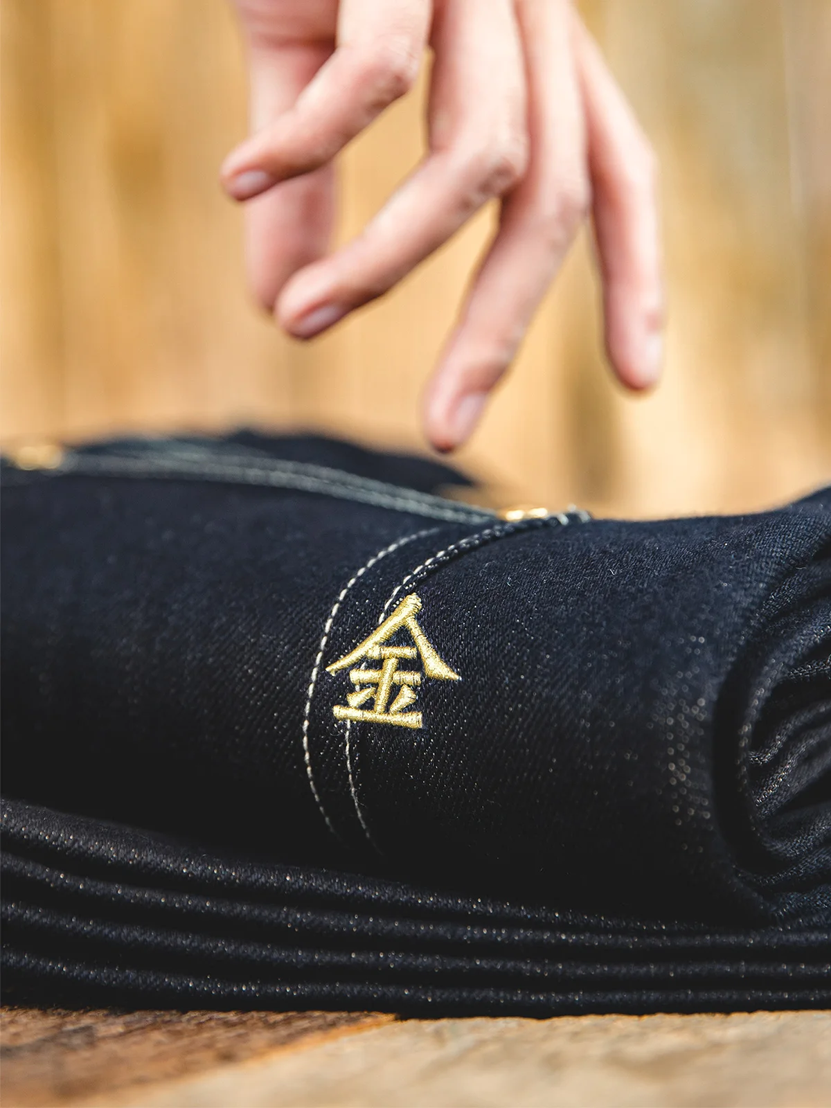 

Мужские джинсы Maden Retro Denim с золотой вышивкой, высокой талией, прямым кроем, длинные, весна-лето, повседневные, из хлопка