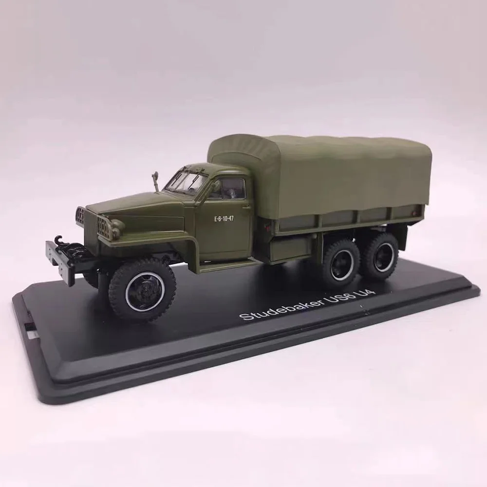 Diecast 1/43 Scale SSM Soviet Russia studebaker us6 Truck Alloy car model Collectible Toy Gift Souvenir Display Ornaments