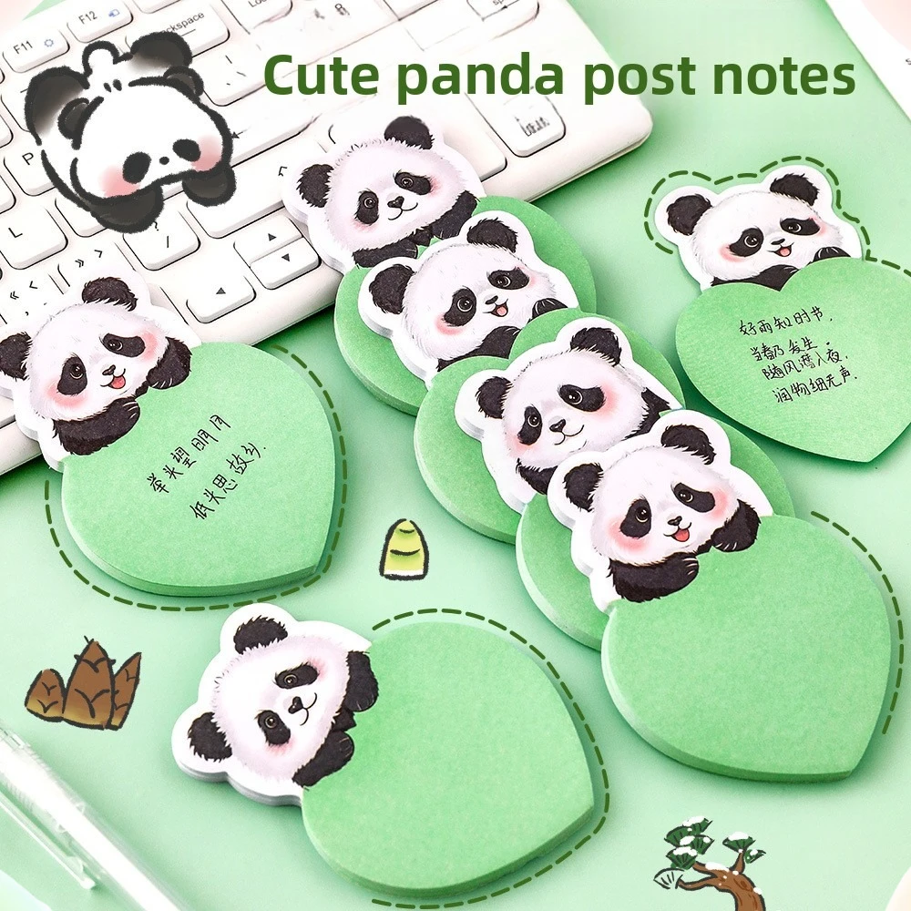 12 قطعة الكرتون على شكل خاص الباندا ملاحظات طالب لطيف عالية القيمة حساب اليد لزجة اوراق الملاحظات ملاحظات رسالة لاصقة N مرات #3